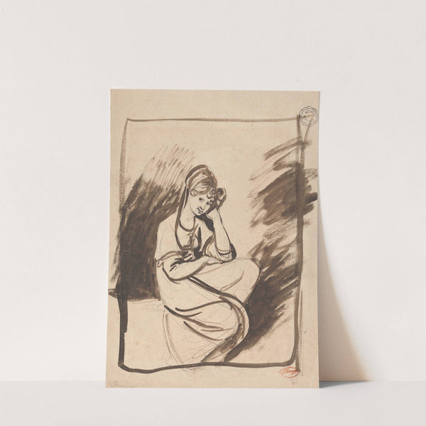 Sketch for the Portrait of a Lady by George Romney