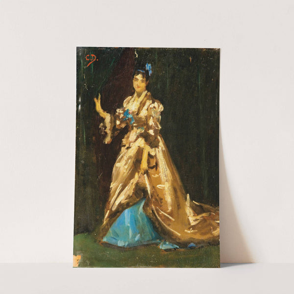 Sketch For The Portrait Of Mrs Feydeau by Carolus-Duran