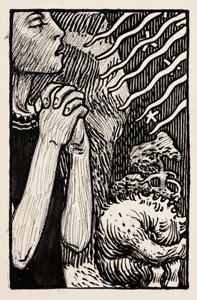 Sketch for the Praying Impene