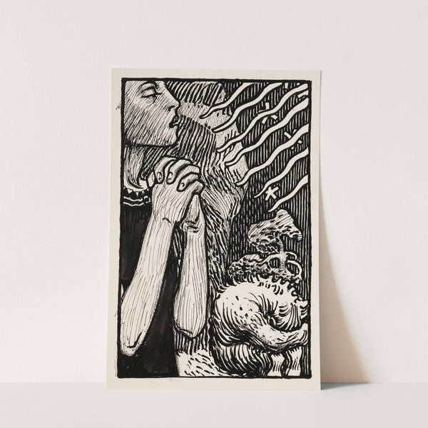 Sketch for the Praying Impene (1907) by Akseli Gallen-Kallela