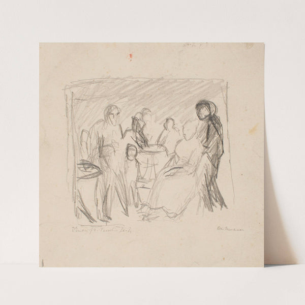 Sketch for Zech Family (c.1911) by Max Beckmann