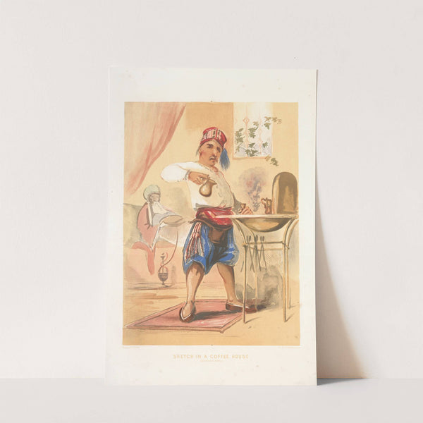 Sketch in A Coffee-House, Constantinople by Forbes MacBean