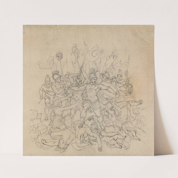 Sketch of a Battle Sceene, from Shakespeare’s Play, Titus Andronicus by Robert Smirke