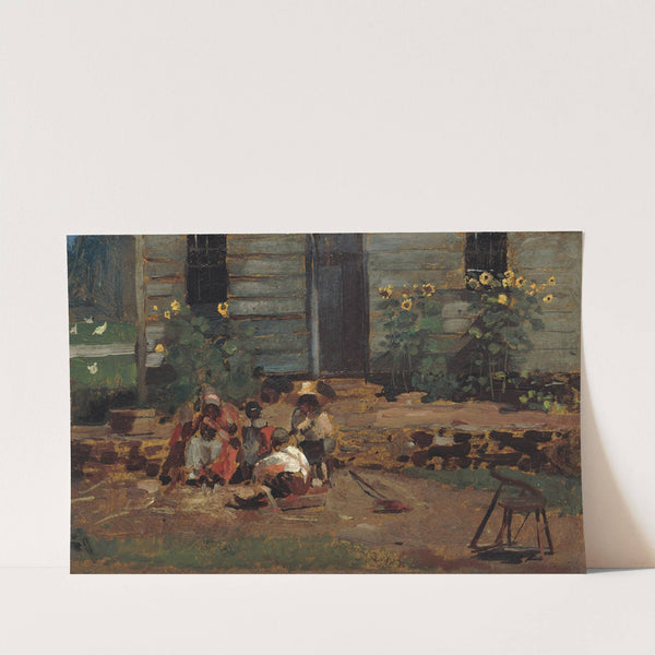 Sketch of a Cottage Yard by Winslow Homer