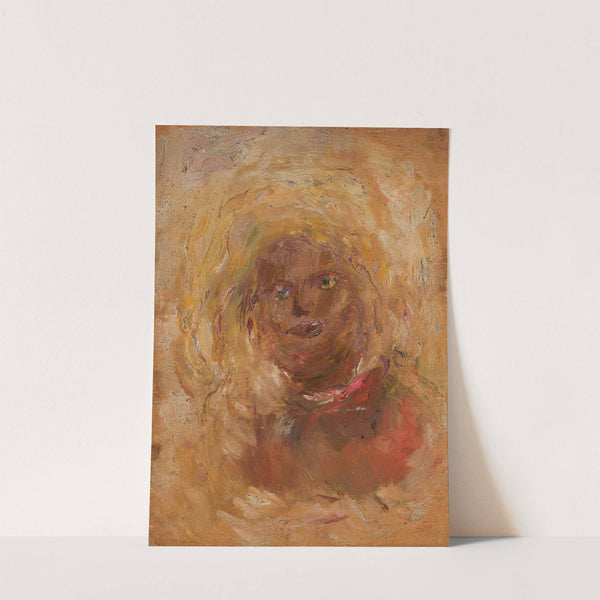 Sketch of a head with fair hair by Tadeusz Makowski