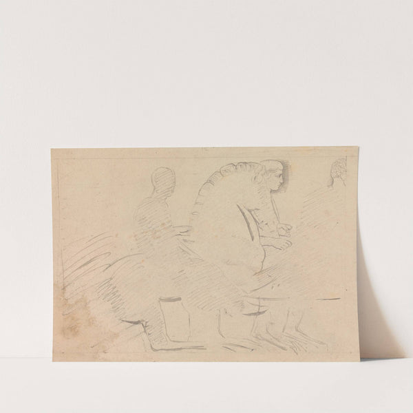 Sketch of a Horseman, From the Parthenon Frieze by William Pars