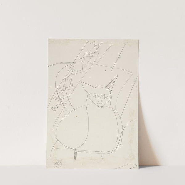 Sketch of a lying cat (1929) by Ernst Ludwig Kirchner