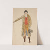 Sketch of a man – costume study for La Tosca II by Edwin Austin Abbey