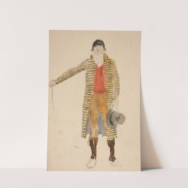 Sketch of a man – costume study for La Tosca II by Edwin Austin Abbey