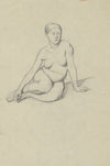 Sketch of a nude female (1842)