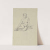Sketch of a nude female (1842) by Józef Simmler