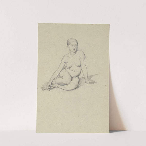 Sketch of a nude female (1842) by Józef Simmler