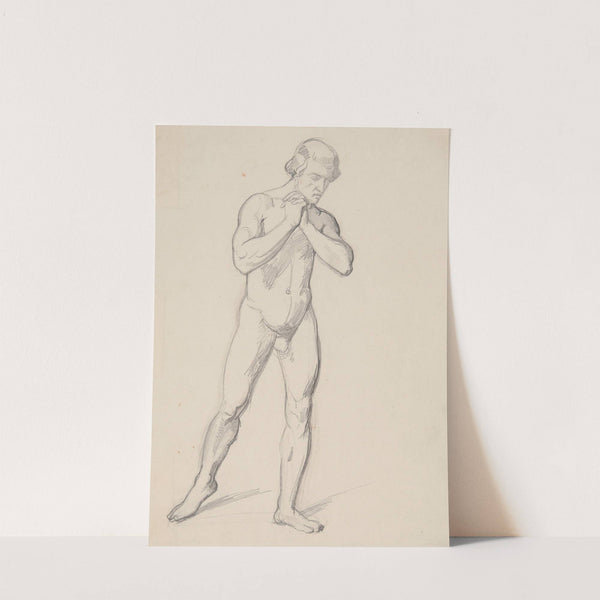 Sketch of a nude male (1842) by Józef Simmler