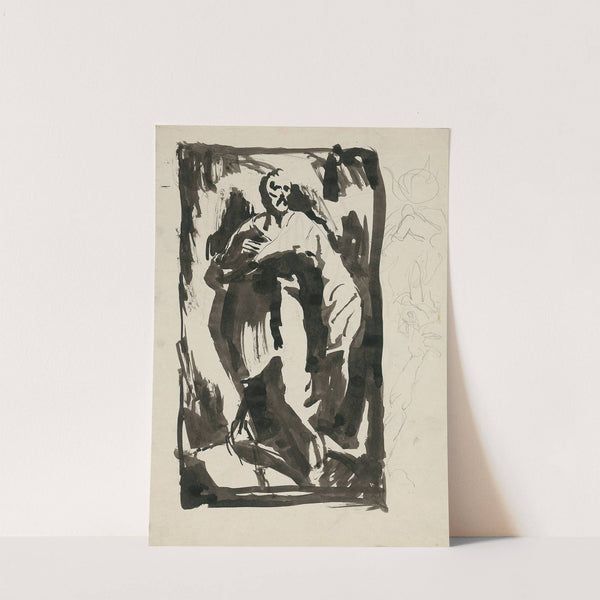 Sketch of a Standing Man by Ján Novák