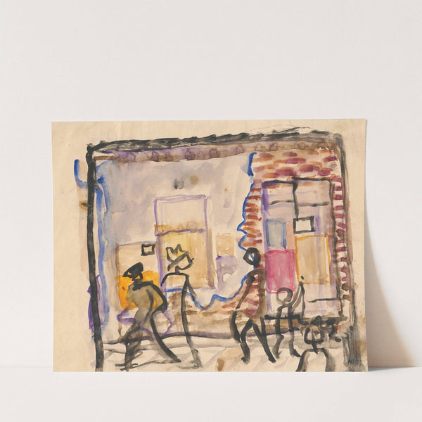 Sketch of a street scene I (1931) by Stanisław Osostowicz