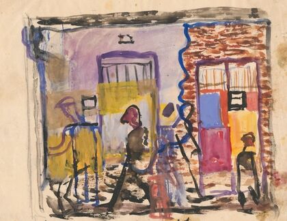 Sketch of a street scene II (1931)