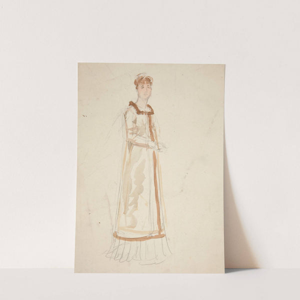 Sketch of a woman – study for a play by Edwin Austin Abbey
