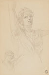 Sketch of a Woman with Raised Hands (1885)