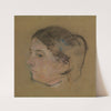Sketch of a Woman’s Head in Profile to Left (No. 1) (c.1897) by Mary Cassatt