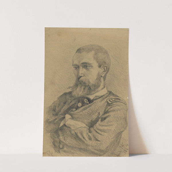 Sketch of an officer by Edwin Forbes