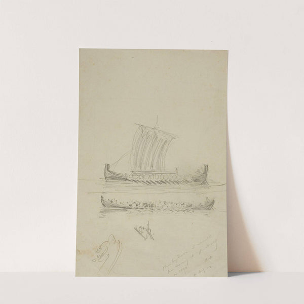 Sketch of Captain Anderson’s Sailing Vessel (1893) by Anders Zorn