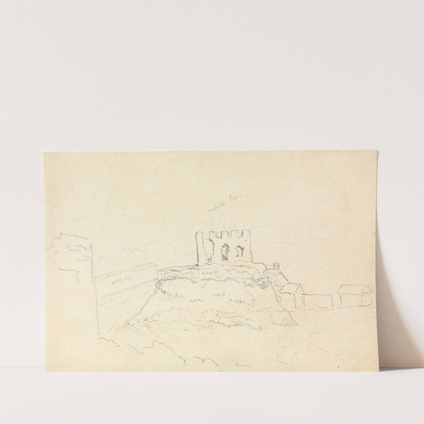 Sketch of Castle Ruins by Thomas Bradshaw