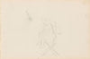 Sketch of face; girl sitting on a chair