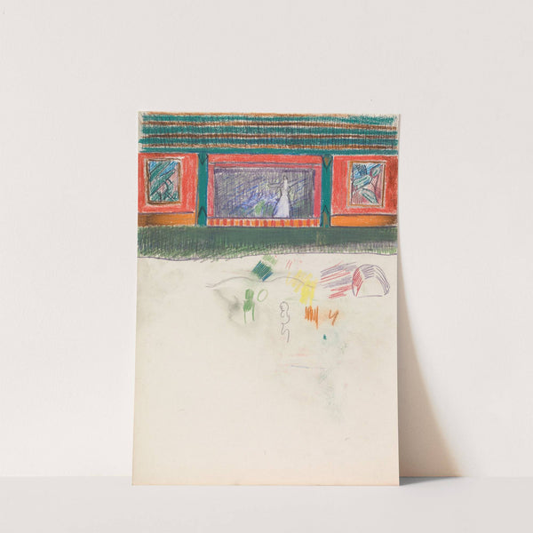 Sketch of Figures and Poles by Spencer Frederick Gore