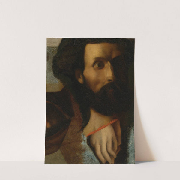 Sketch Of Head And Hands Of St. John For Jésus Remet À Saint Pierre Les Clefs Du Paradis by Jean Auguste Dominique Ingres