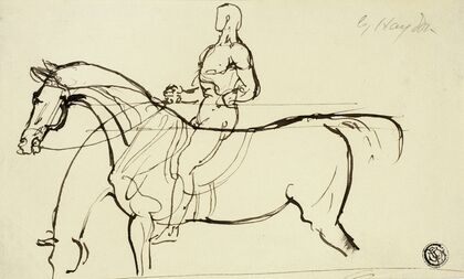 Sketch of Horse and Rider