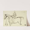 Sketch of Horse and Rider by Benjamin Robert Haydon