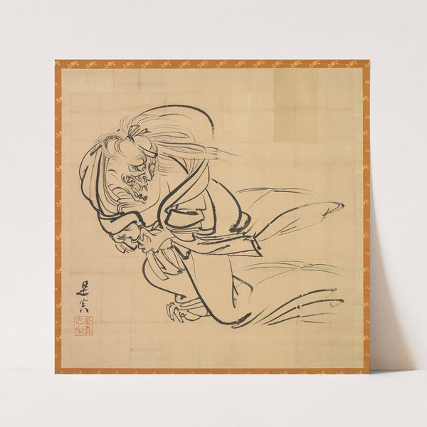 Sketch of Ibaraki-dōji (c. 1840) by Shibata Zeshin