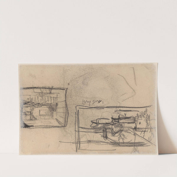 Sketch of Interior and Landscape by Jakob Smits