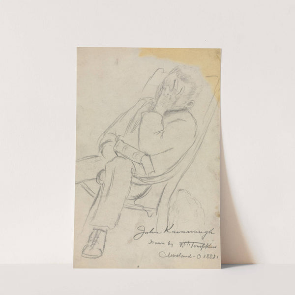 Sketch of John Kavanaugh (1882) by Frank Hector Tompkins