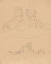 Sketch of limestone outliers (near the Ogrodzieniec Castle)