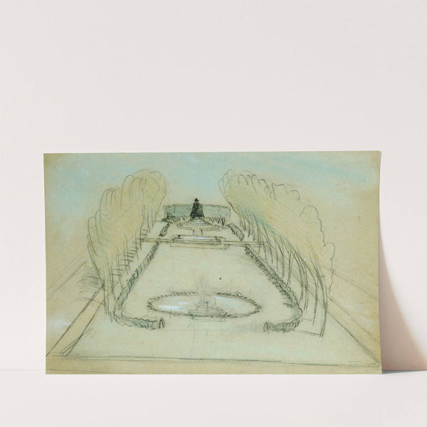 Sketch of Saint Gaudens’s Statue of Deacon Samuel Chapin, Springfield, Massachusetts (ca. 1887) by Stanford White