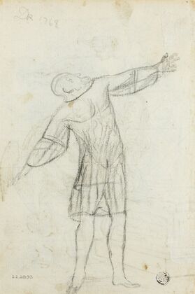 Sketch of Standing Man with Outstretched Arms