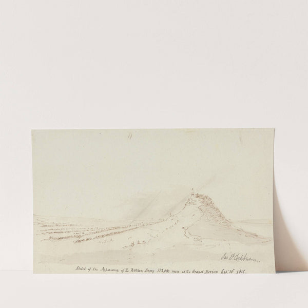 Sketch of the Appearance of the Russian Army, 152,000 Men at the Grand Review, September 10, 1815 (1815) by James Pattison Cockburn