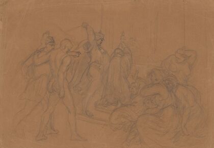 Sketch of the composition ‘Martyrdom of St. Stanislaus’