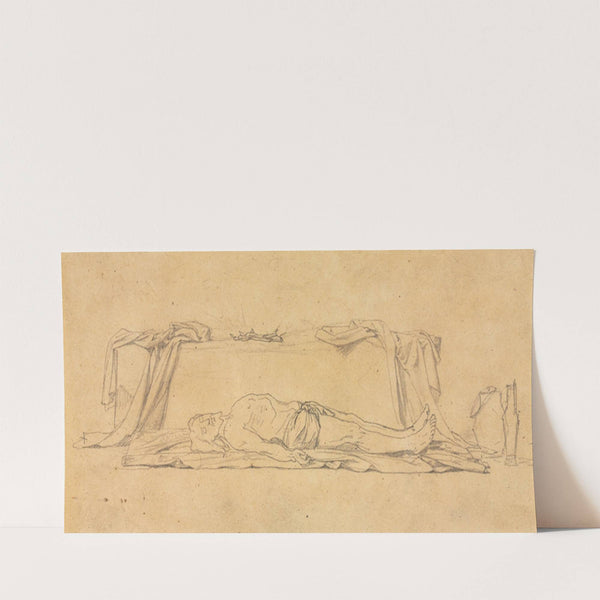 Sketch of the Dead Christ Lying by the Sepulchre (1800s) by Jules-Eugène Lenepveu