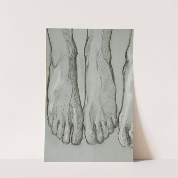 Sketch of three feet (recto); Sketch of one foot (verso) (1995) by Edwin Austin Abbey