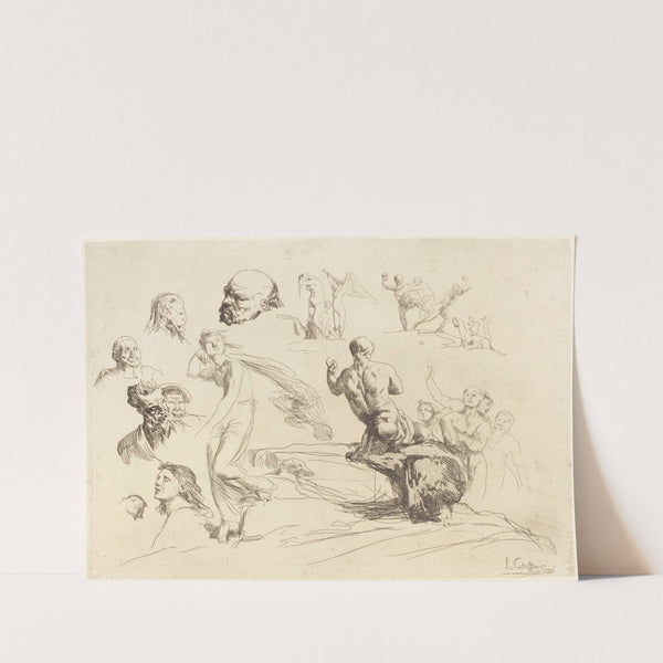 Sketch Sheet by François-Nicolas Chifflart