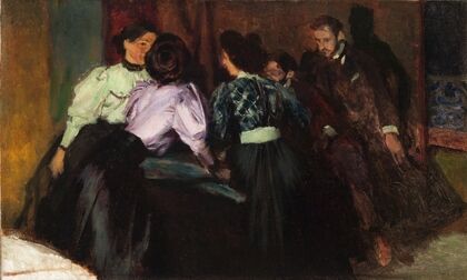 Sketch to the Painting ‘Conversation’