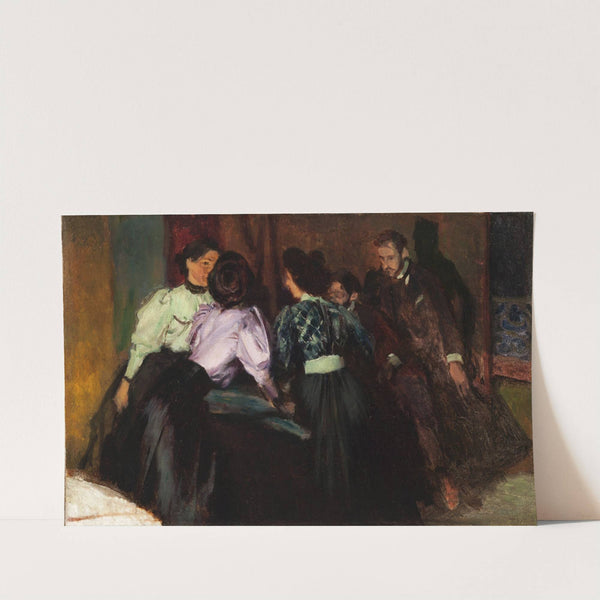 Sketch to the Painting 'Conversation' by Józef Mehoffer