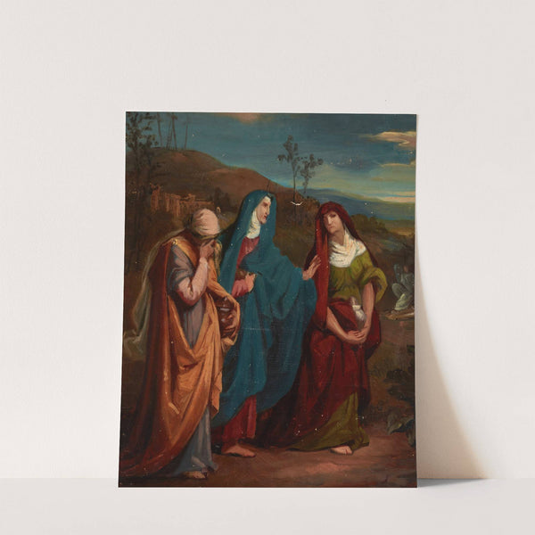 Sketch to the Painting ‘Three Marys Walking to Christ’s Tomb’ (1864) by Józef Simmler