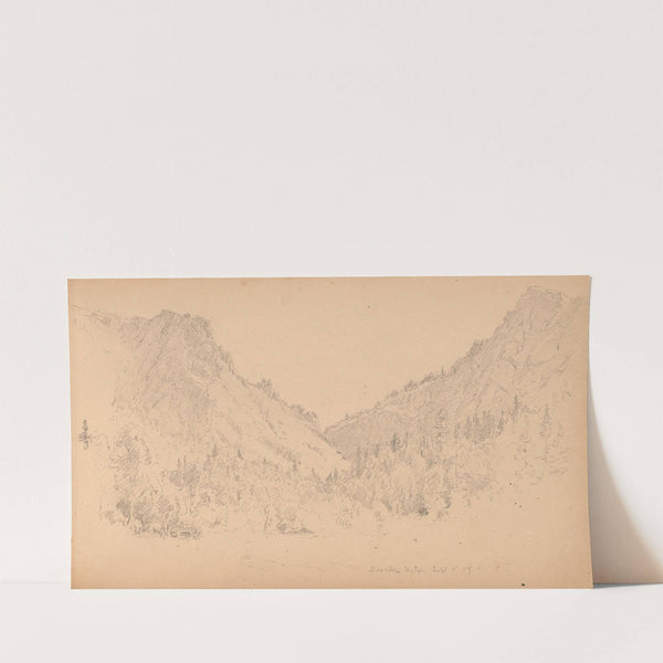 Sketchbook, page 18: “Dixville Notch, Sept. 4, 89” (1859) by Sanford Robinson Gifford