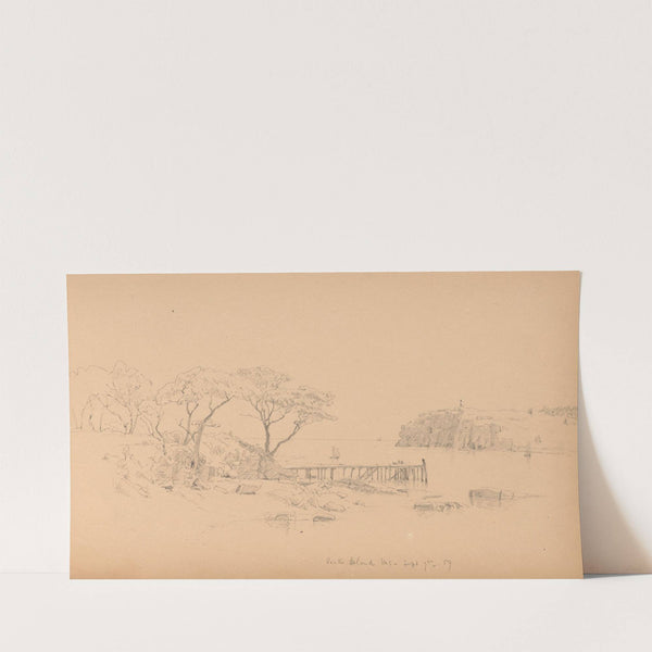 Sketchbook, page 20: “Peak’s Island, ME, Sept. 7th, 59” (1859) by Sanford Robinson Gifford