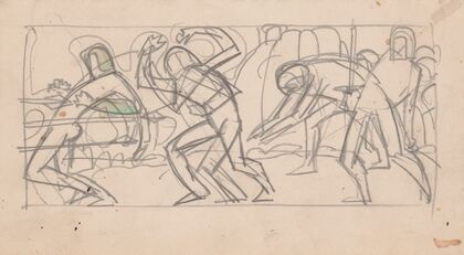 Sketches and drawings related to ‘Der Soldat in der deutschen Vergangenheit’, by George Liebe (1915)