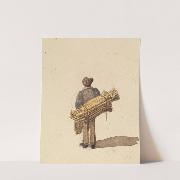 Sketches from Life in Paris; Man with Hanks of Rope (ca. 1835) by Ambrose Poynter