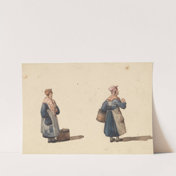 Sketches from Life in Paris; Two Women by Ambrose Poynter